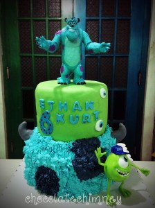 Sully & MIke of Monsters Inc. for a birthday cake