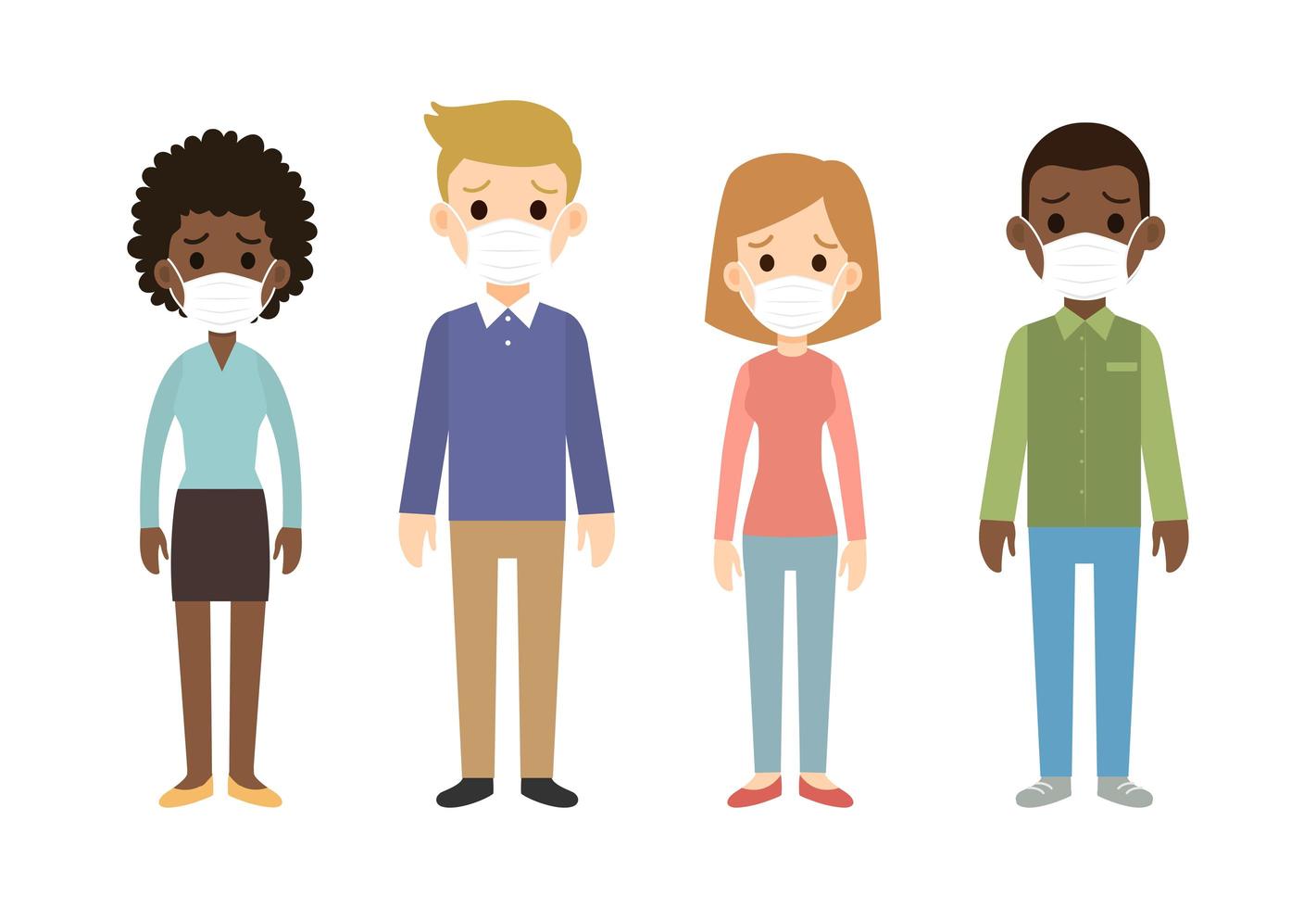 people-wearing-protective-face-masks-vector